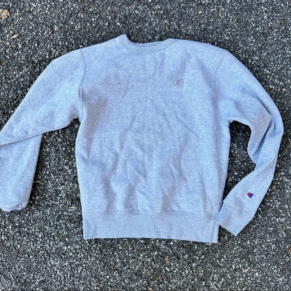 CHAMPION CREWNECK SWEATSHIRT GRAY